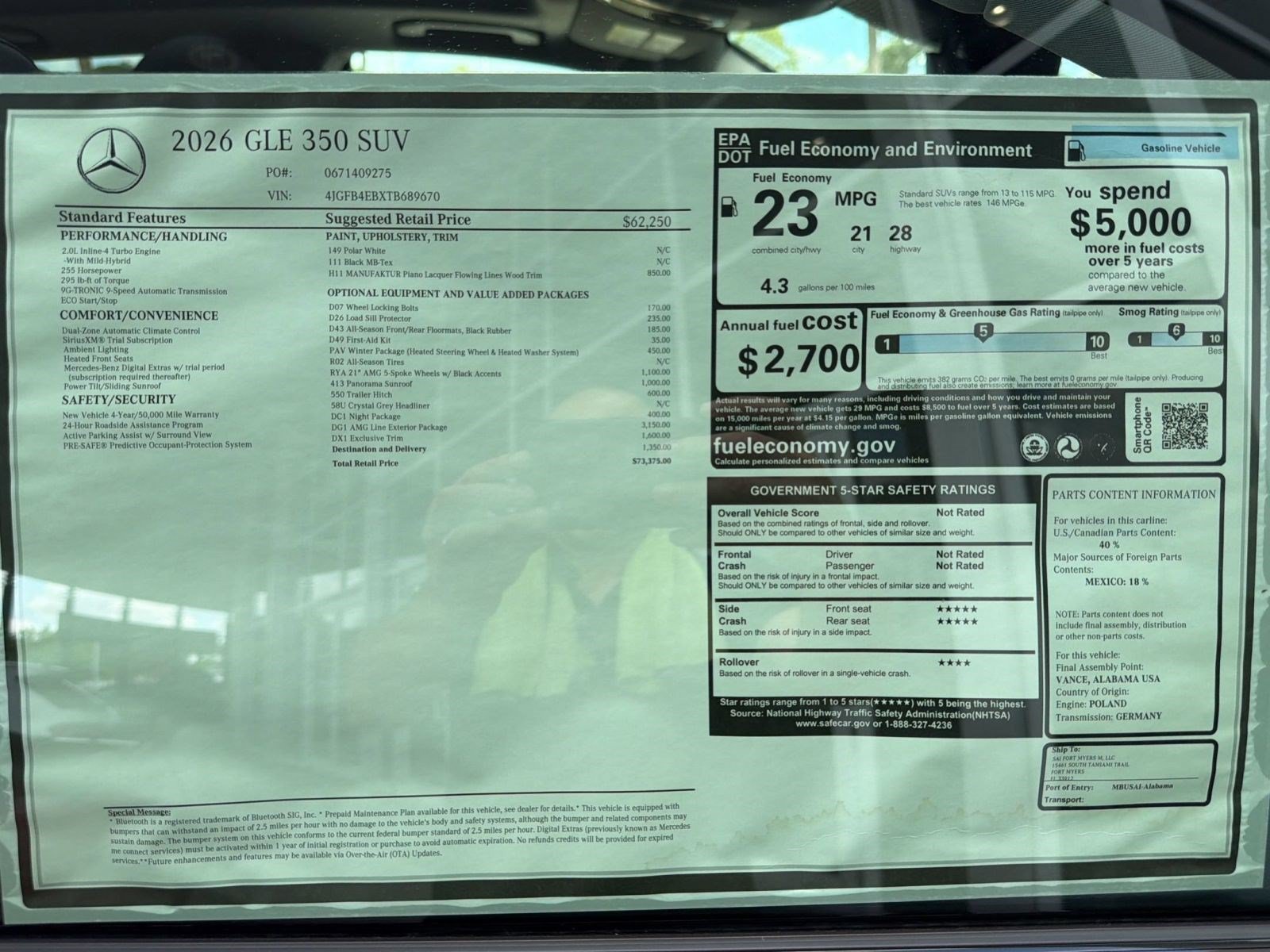 Used 2026 Mercedes-Benz GLE 350 4MATIC image 36