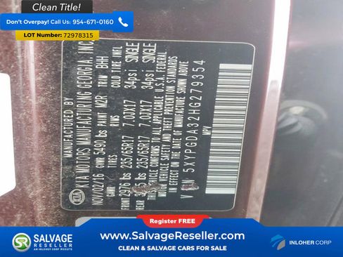Used 2017 Kia Sorento AWD w/ LX Convenience Package image 16