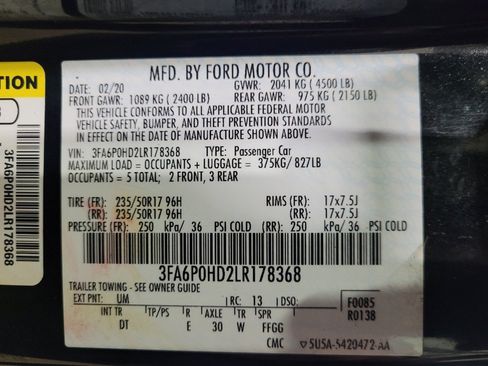 Used 2020 Ford Fusion SE FWD image 33