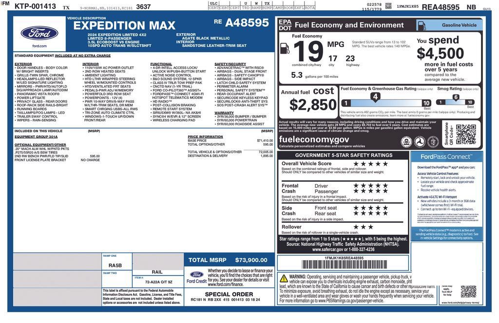 Certified 2024 Ford Expedition Max Limited RWD image 27