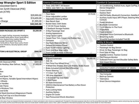 Used 2022 Jeep Wrangler Sport S image 13