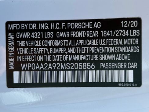 Certified 2021 Porsche 911 Carrera RWD image 37