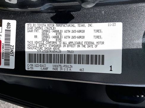 Certified 2024 Toyota Tundra Limited AWD/4WD image 4