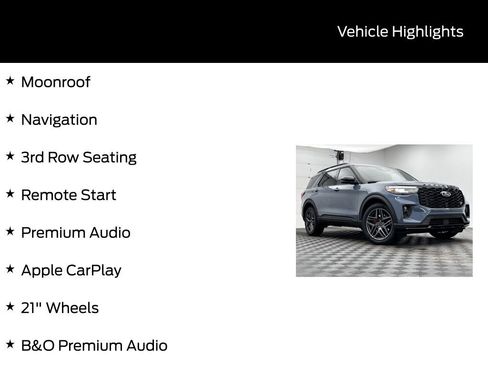New 2026 Ford Explorer ST w/ Sun And Sound Package image 5