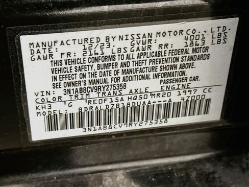 Used 2024 Nissan Sentra SV w/ All-Weather Package FWD image 12