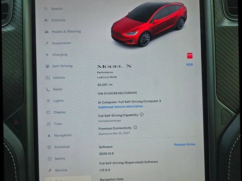 Used 2020 Tesla Model X Performance AWD/4WD image 2