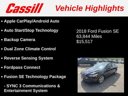 Used 2018 Ford Fusion SE w/ Fusion SE Technology Package