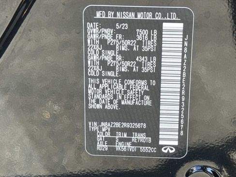 Certified 2024 INFINITI QX80 Sensory w/ Cargo Package image 31