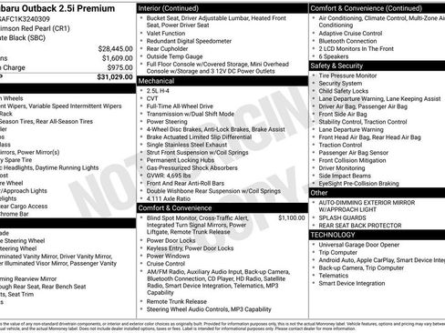 Used 2019 Subaru Outback 2.5i Premium image 9