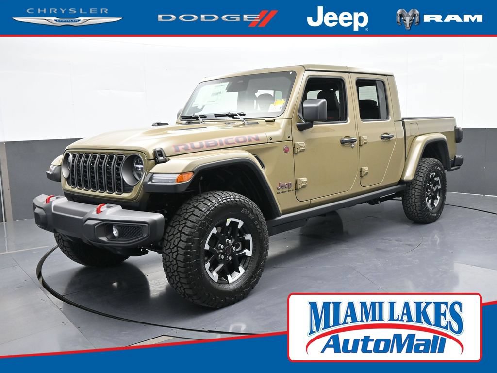 New 2026 Jeep Gladiator Rubicon w/ Steel Power Dome Hood Package AWD/4WD 360° Tour