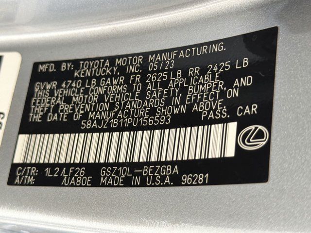 Certified 2023 Lexus ES 350 F Sport w/ Accessory Package (Z2) FWD image 29