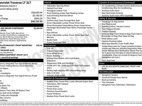 Used 2017 Chevrolet Traverse LT FWD image 24