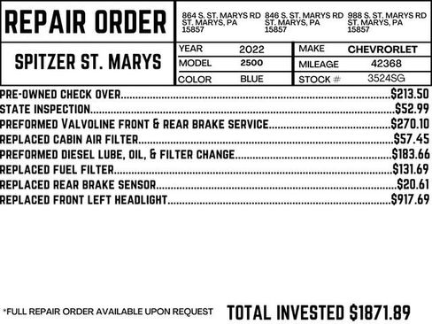 Used 2022 Chevrolet Silverado 2500 LT w/ All Star Edition image 4