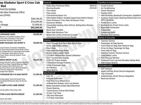 New 2025 Jeep Gladiator Sport w/ Premium Package image 6