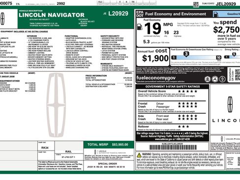 Used 2018 Lincoln Navigator Select w/ Technology Package image 2