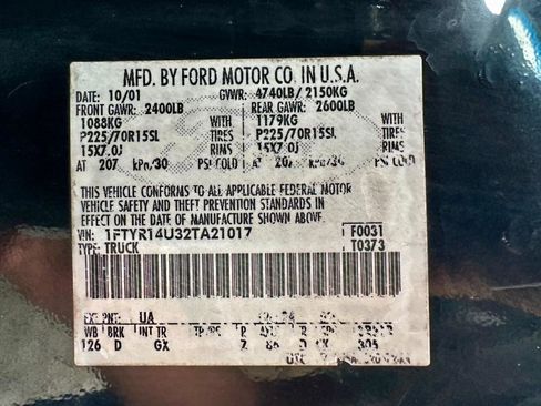 Used 2002 Ford Ranger XL image 10