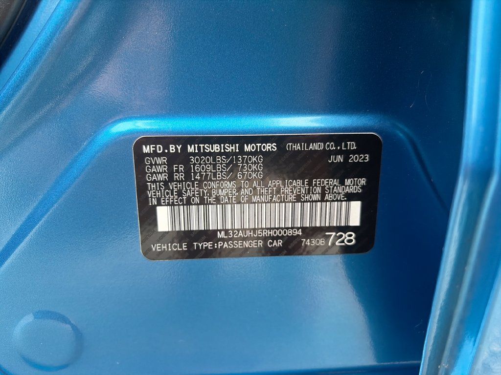 Used 2024 Mitsubishi Mirage ES FWD image 28