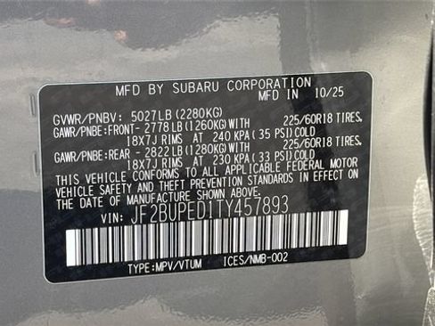 Certified 2026 Subaru Outback Touring AWD/4WD image 28