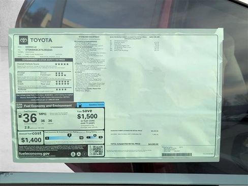 New 2026 Toyota Sienna LE image 17