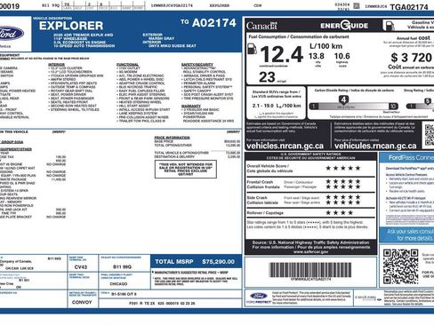 Used 2026 Ford Explorer Tremor w/ Tremor Ultimate Package AWD/4WD image 82