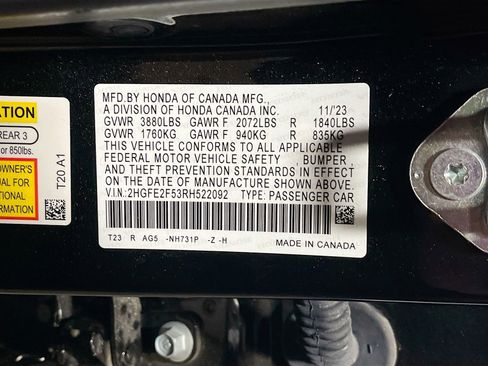 Used 2024 Honda Civic Sport image 30