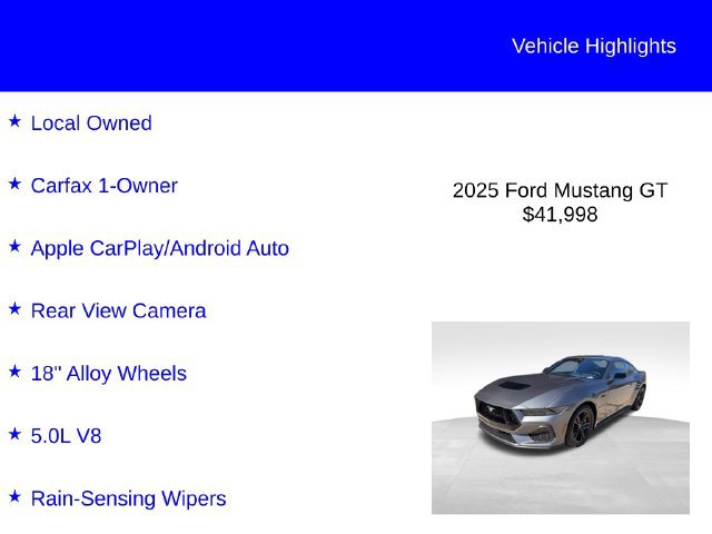 Used 2025 Ford Mustang GT RWD image 2