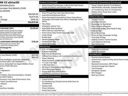 Used 2024 BMW X3 xDrive30i w/ Premium Package image 33