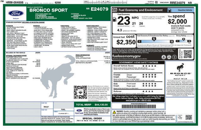 Certified 2024 Ford Bronco Sport Badlands w/ Premium Package AWD/4WD image 34