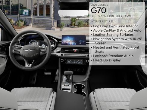 New 2026 Genesis G70 3.3T Sport Prestige AWD/4WD image 21