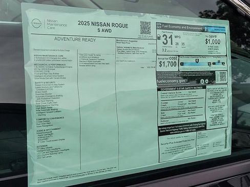 New 2025 Nissan Rogue S image 3