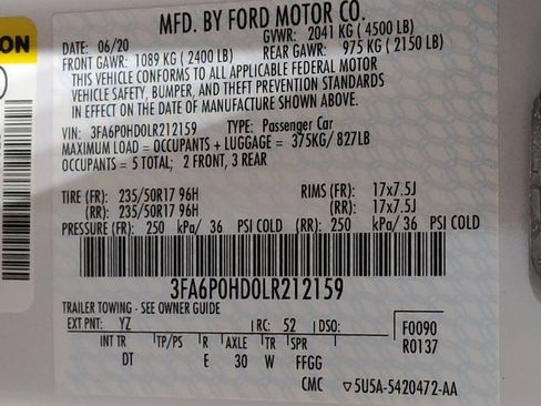 Used 2020 Ford Fusion SE image 33