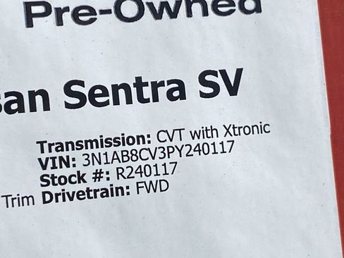 Certified 2023 Nissan Sentra SV FWD image 35