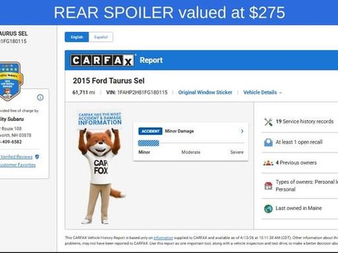 Used 2015 Ford Taurus SEL w/ Equipment Group 201A image 12