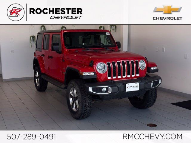 Used 2018 Jeep Wrangler Unlimited Sahara w/ Cold Weather Group AWD/4WD image 1