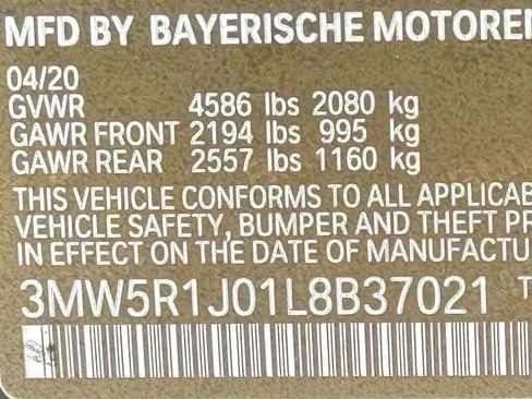 Used 2020 BMW 330i Sedan RWD image 53
