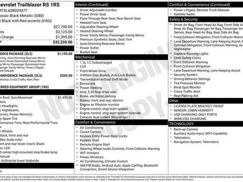 Used 2025 Chevrolet TrailBlazer RS w/ Convenience Package FWD image 7