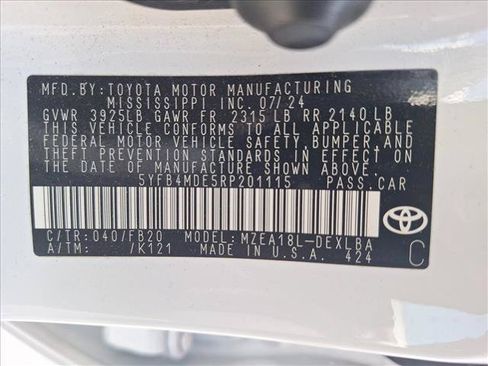 Used 2024 Toyota Corolla LE FWD image 19