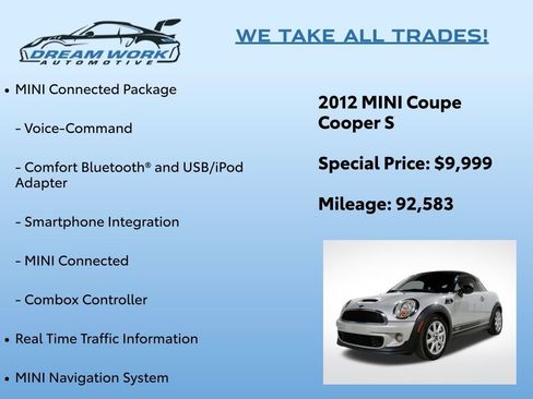 Used 2012 MINI Cooper Coupe S image 2