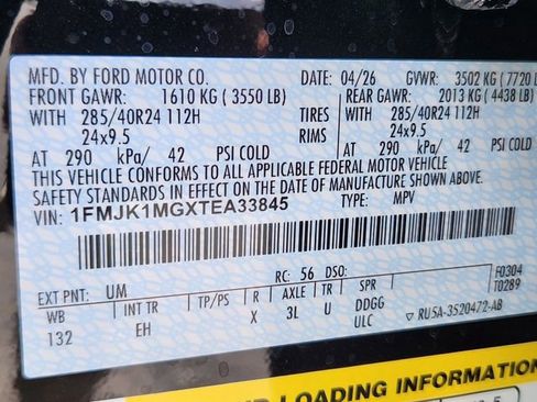 New 2026 Ford Expedition Max Platinum w/ Stealth Performance Package AWD/4WD image 24