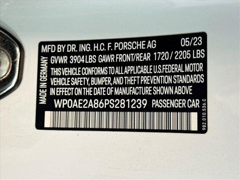 Certified 2023 Porsche 718 Cayman GT4 RS RWD image 25