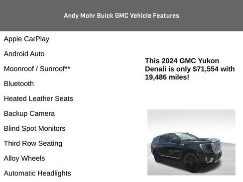 Used 2024 GMC Yukon Denali AWD/4WD image 4