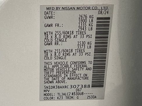 Used 2024 Nissan Pathfinder SV FWD image 78