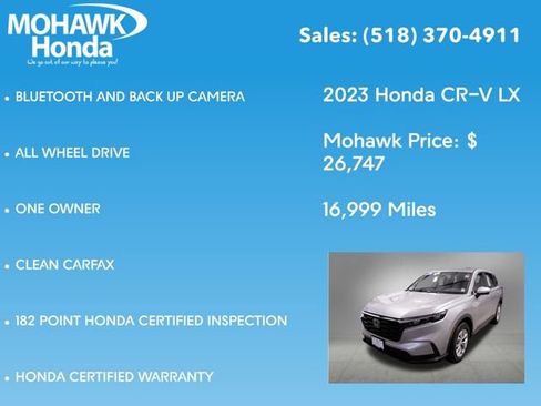 Certified 2023 Honda CR-V LX image 8