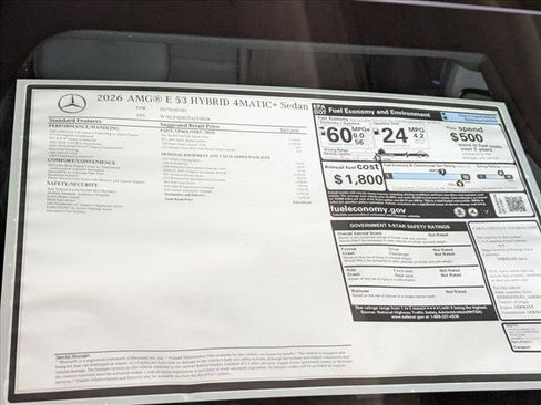 New 2026 Mercedes-Benz E 53 AMG e 4MATIC Sedan image 21