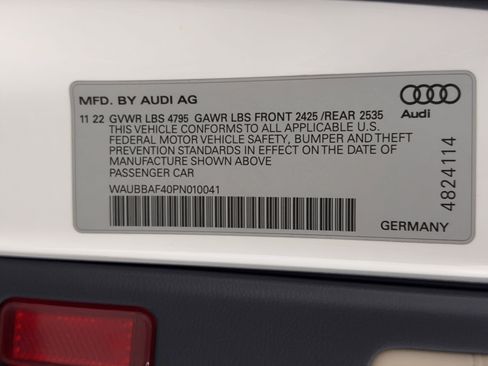 Certified 2023 Audi A4 2.0T Premium Plus w/ Premium Plus Package AWD/4WD image 27