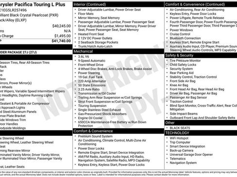 Used 2020 Chrysler Pacifica Touring-L Plus FWD image 18
