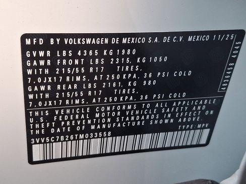 New 2026 Volkswagen Taos S image 11