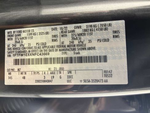 Certified 2022 Ford F150 XLT w/ Equipment Group 302A High AWD/4WD image 34