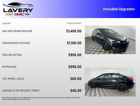 Used 2017 Chevrolet Cruze LT w/ Sun And Sound Package FWD image 7