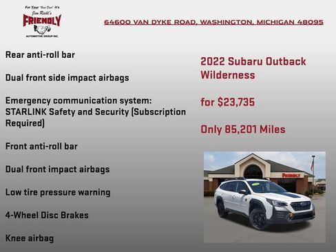 Used 2022 Subaru Outback Wilderness AWD/4WD image 15
